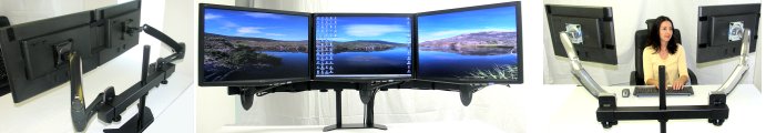 Multi display stand, Multi display mount, Setting up dual monitors, Flat panel monitor mount, LCD monitor arm, Multi-Monitor, Multi-Screen