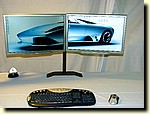 Dual LCD monitor stand, multiple monitor stand, multiple monitors, xp dual monitors, vista dual monitors, dual monitor stands, dual monitor setup